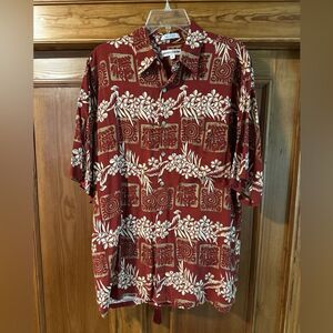 Vintage Pierre Cardin Hawaian shirt button down men’s Large made in Korea